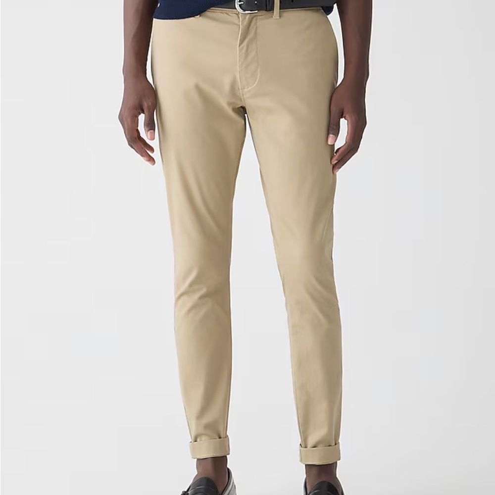J. Crew Men's 250 Skinny river brown Chinos
